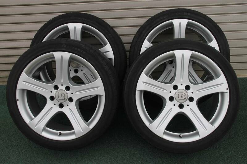 メルセデスベンツ CLS アルミホイール 18インチ 18×8.5J ET18 ET28 中古 4本 送料￥15000～ タイヤ2006年製 手渡可 3N