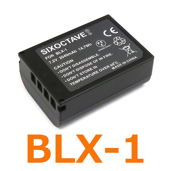 BLX-1 OLYMPUS 互換バッテリー 1個　純正充電器で充電可能 OM SYSTEM OM-1 対応 BCX-1