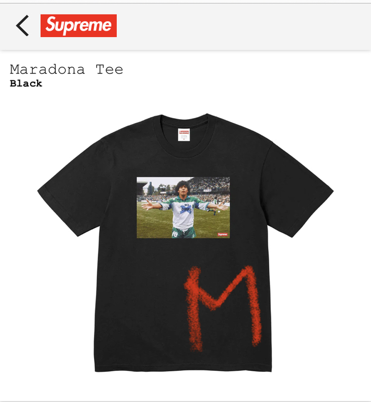 【新品正規】黒 M / 24ss Maradona Tee BLACK medium / マラドーナ Tシャツ 立ち上げ