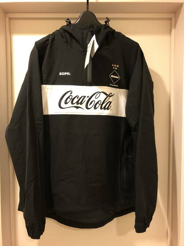 【新品正規】黒 S / 20ss F.C.Real Bristol COCA-COLA HALF ZIP ANORAK / FCRB コカコーラ アノラック BLACK soph uniform experiment