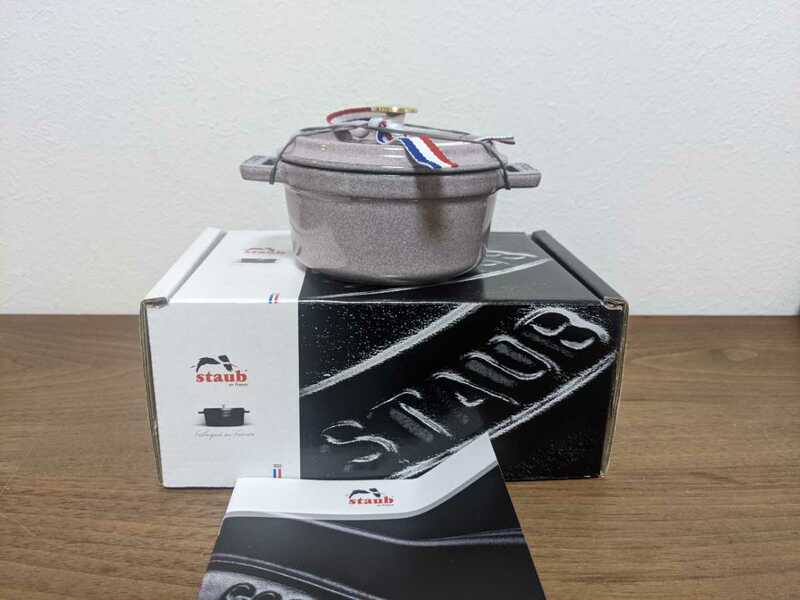 ストウブ　staub　ココットラウンド　10㎝　シフォンローズ　生涯保証付　新品 