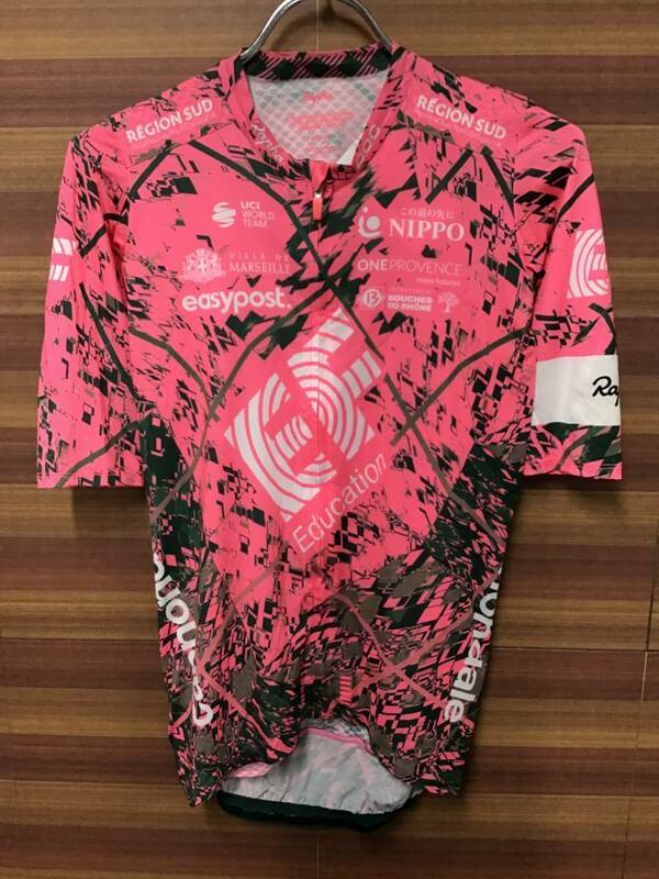 HO041 ラファ Rapha EF EDUCATION FIRST PRO TEAM AERO JERSEY 半袖 緑 ピンク M