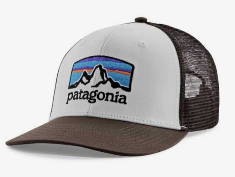 パタゴニア キャップ Patagonia 6パネル 新品 fitz roy 帽子 Fitz Roy horizons trucker hat アウトドアキャップ cap ブラウン