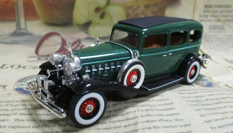 ★レア絶版*Signature Models*1/32*1932 Cadillac Fleetwood Sedan グリーン≠フランクリンミント