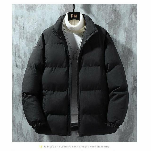 ダウンジャケット メンズ ビジネス ショート丈 中綿コート 軽量 防寒 ライトダウン ジャンパー 冬 ブラック 4XL LB201