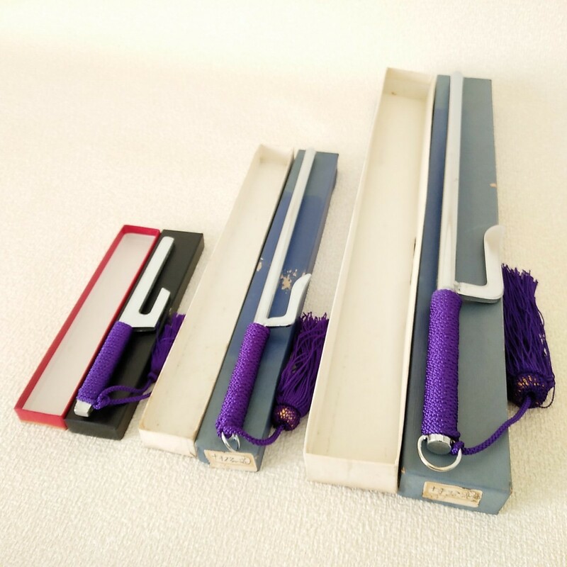 十手　鉄製　3本セット　紫