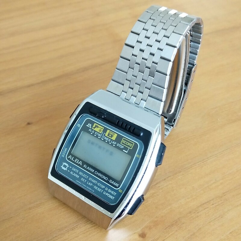 SEIKO セイコー ALBA アルバ Y760-5000 ALARM CHRONO-GAME 時計 腕時計 メンズ腕時計