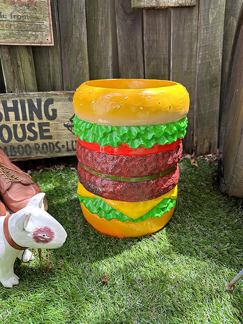 ハンバーガー　フラワーポット　ゴミ箱　傘立て ■ アメリカン雑貨 アメリカ雑貨