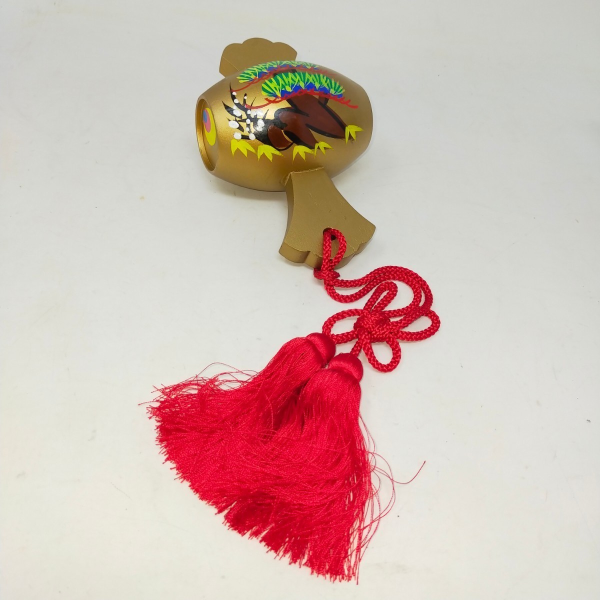 打ち出の小槌 七福神 松 縁起物 置物 工芸品 インテリア 開運　D-① S