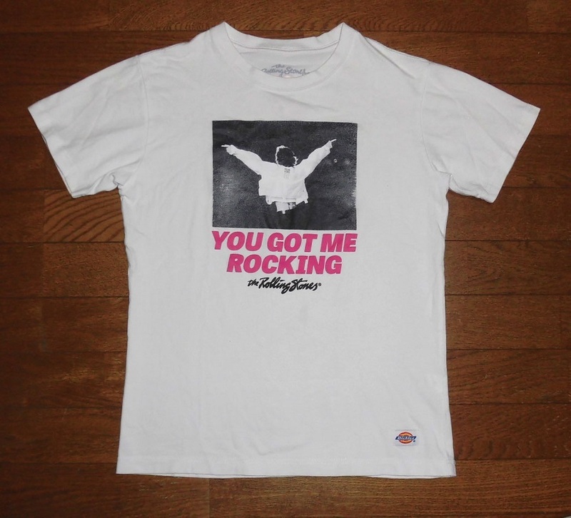 The Rolling Stones X Dickies ザ ローリング・ストーンズ ディッキーズ コラボ YOU GOT ME ROCKING Tシャツ WHT S USED 美品