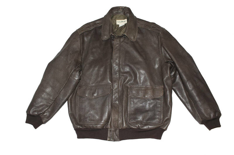 80’S 90’S L.L.BEAN A-2 TYPE LEATHER JACKET SIZE XL MADE IN USA エルエルビーン レザージャケット