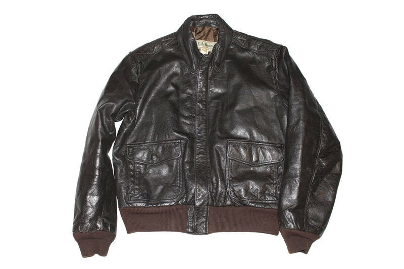 L.L.BEAN A-2 TYPE LEATHER JACKET SIZE 42 MADE IN USA エルエルビーン レザージャケット