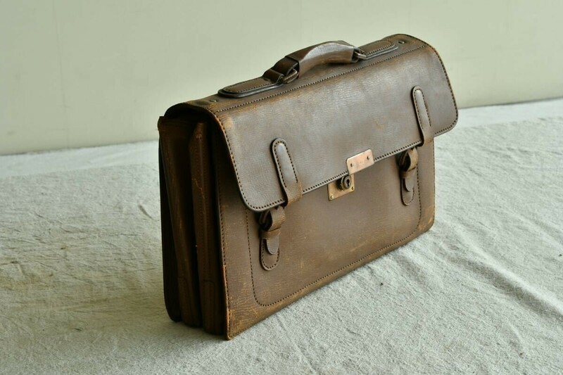 【美品】東京謹製 学生鞄 茶色メンズビジネスバッグ 高品質 ヌメ革 ハンドバッグ