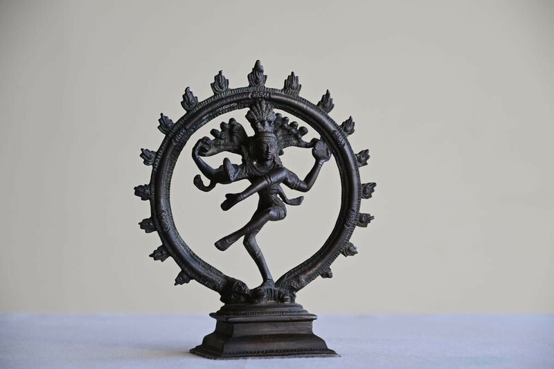 インド神話 ナタラジャ 銅像 ダンス シヴァ神 コレクション アートピース アンティーク 青銅 彫刻 ヒンドゥー教 精巧 ヨガ スピリチュアル