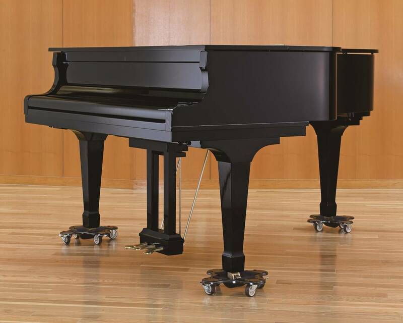 日本製　グランドピアノ用　補助キャスター　シングルモデル　3個セット グランドピアノの移動が楽になる　ホテル　学校　イベントホールに