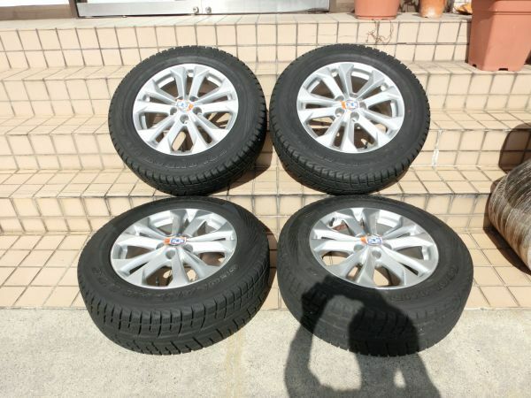 大阪発手渡し大歓迎■YOKOHAMA GEOLANDAR スタッドレスタイヤ 255/65 R17 102Q 日産純正？アルミホイール 4本セット■