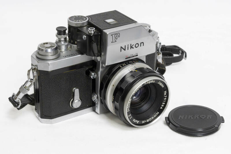 Nikon F フォトミック シルバー フィルムカメラ 689番台 50mm f2 レンズ付