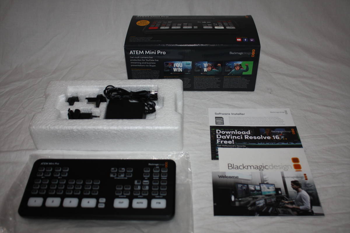 Blackmagicdesign　ATEM Mini Pro　新品同様　ライブプロダクションスイッチャー（検索：SONY、PMW-、HXR-、HVR-、AG-AC、AG-HPX）