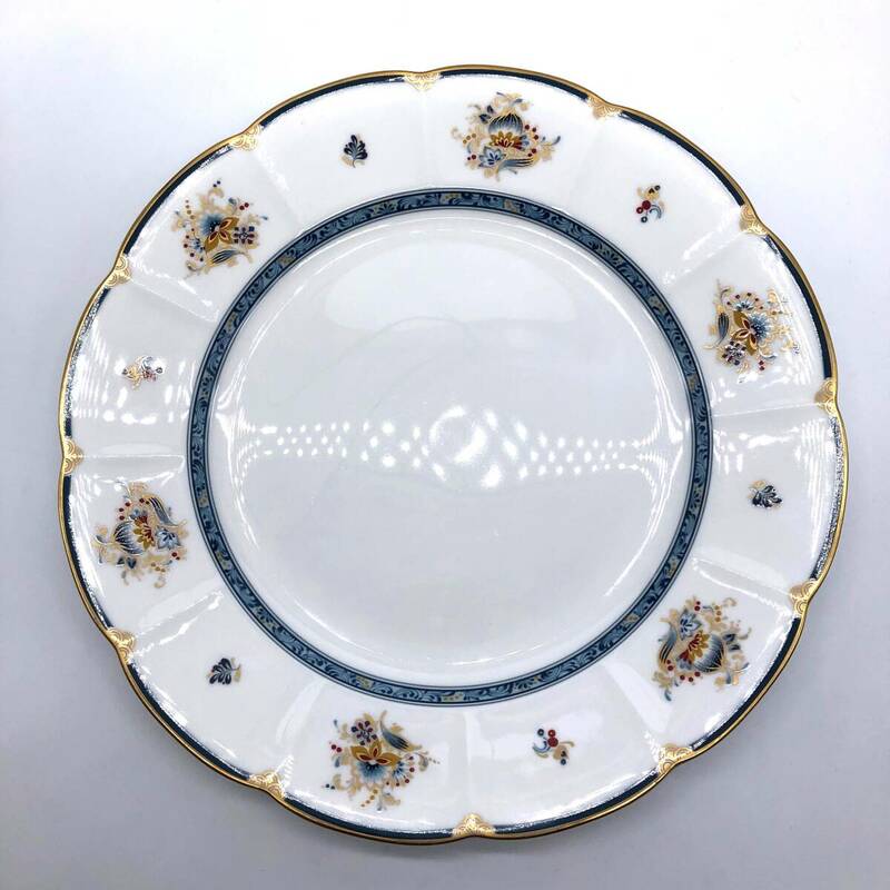 【中古品】NARUMIナルミ ボーンチャイナ シャリラムーン 大皿 盛皿 27.5cm 食器（管13404）