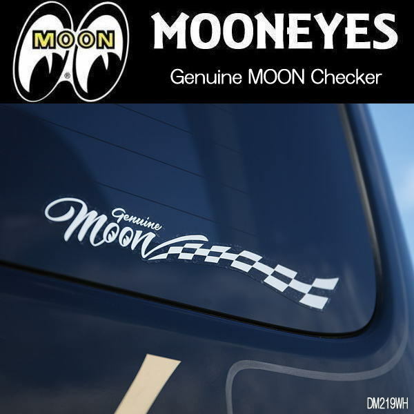 【2枚セット】ムーンアイズ MOONEYES Genuine MOON Checker Sticker ジェニュイン ムーン チェッカー ステッカー DM219.