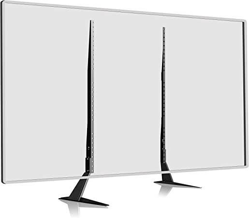Suptek ユニバーサル LCD 液晶テレビスタンド 汎用 テレビテーブルトップスタンド テレビ台座 27-85インチ対応 耐荷重49.8kg VESA規格最大