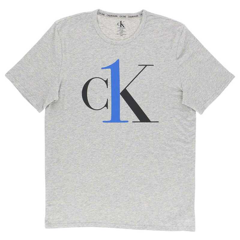 CALVIN KLEINカルバンクライン CK one Graphic Tee グラフィックT コットンクルーネックTシャツ メンズ NM1903 ミドルグレー　海外S(日本M)