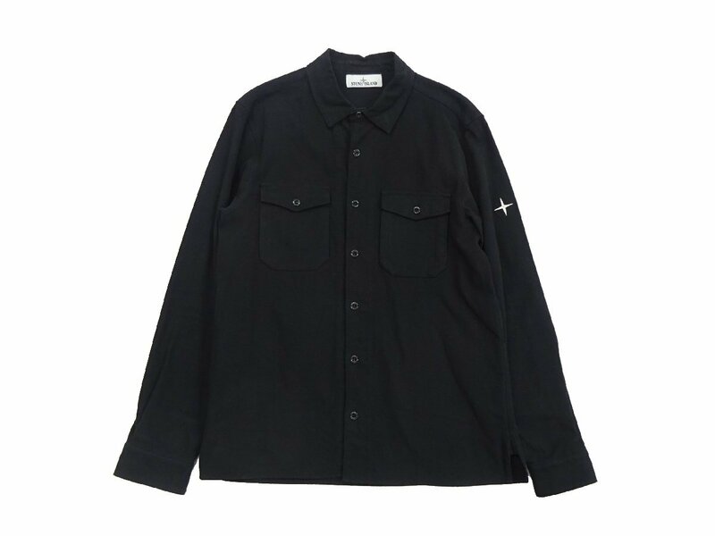 STONE ISLAND ストーンアイランド シャツ ブラック M 国内正規 メンズ ジャケット