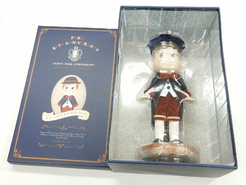 【未使用】ポコちゃん 60周年記念 不二家 100周年記念 2010 YEAR'S ビスクドール 人形 60th 100th