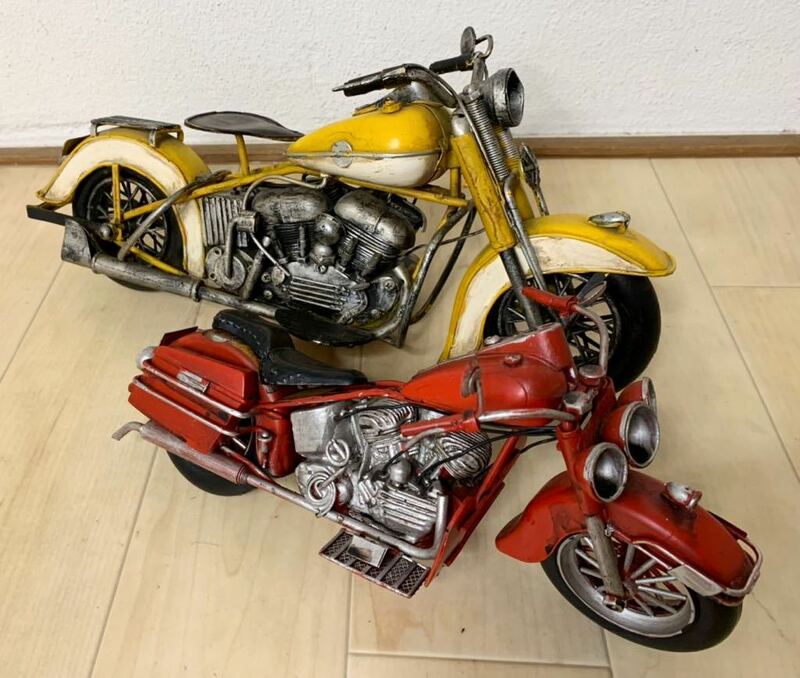 （1687M）バイク　オートバイ　ブリキ　ヴィンテージ　雑貨　オブジェ　アンティーク