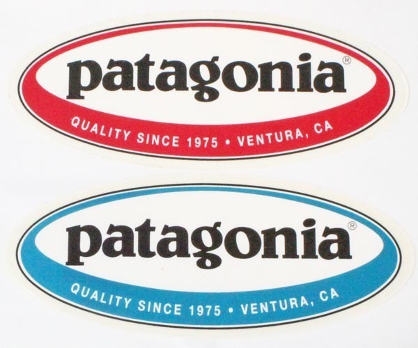 マニア向け訳有 パタゴニア オーバル ステッカー 1975 Ver 2種セット PATAGONIA OVAL STICKER SINCE VENTURA 赤 シール デカール 希少 楕円