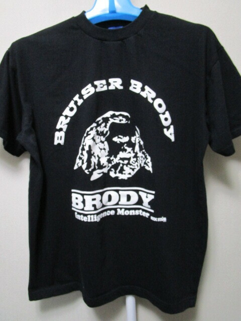 ブルーザー・ブロディ　プリントTシャツ・XL（インテリジェンスモンスターBruiser Brody全日本プロレス新日本プロレス）