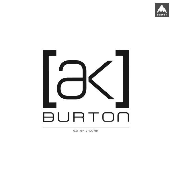 【BURTON】バートン★27★AK★ダイカットステッカー★切抜きステッカー★5.0インチ★12.7cm