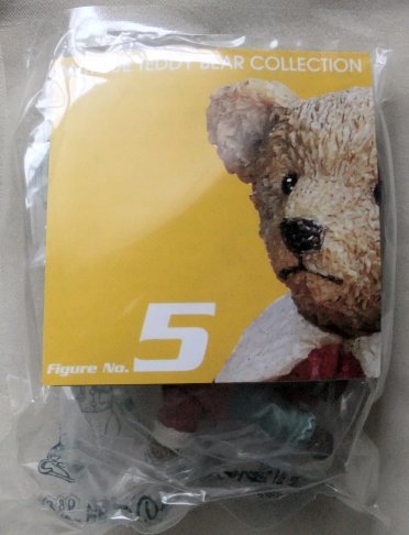 アンティーク　テディベア　コレクション　５　スキーベア　黒台座　　新品