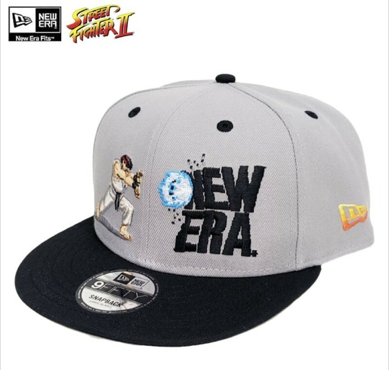 NEW ERA（ニューエラ）9FIFTY STREET FIGHTER II ストリートファイターII キャップ リュウ 波動拳☆L/XL（61.5-65cm）大きいサイズ　帽子