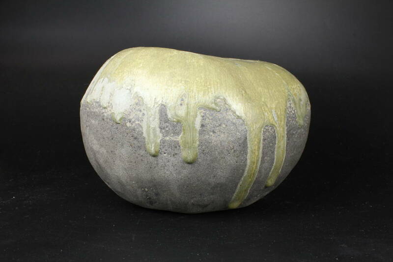 314 奈良時代 緑釉の須恵器 奈良三彩　古墳　陶枕　御幣立て　立花立て　神具　祭具 文化財
