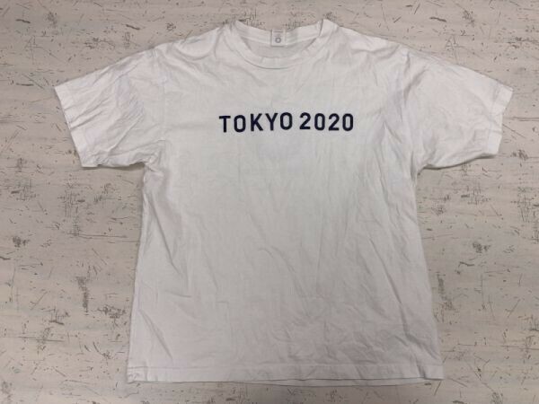 TOKYO 2020 東京 五輪 オリンピック パラリンピック スポーツ スーベニア 半袖Tシャツ カットソー メンズ L 白