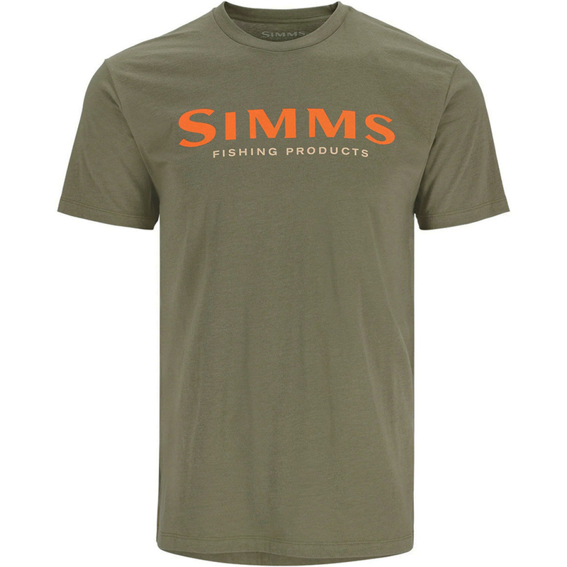 SIMMS シムス ロゴ Tシャツ ショートスリーブ ミリタリー ヘザー US-M