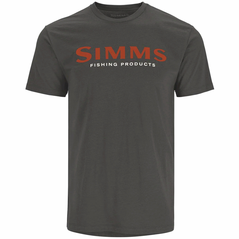 SIMMS シムス ロゴ Tシャツ ショートスリーブ チャコール ヘザー US-M