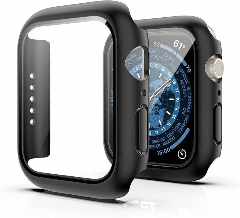 AOOMO Apple Watch ケース BB988 41mm Apple Watch 保護カバー ガラスフィルム一体型 PC素材 全面保護 超薄型 簡単装着