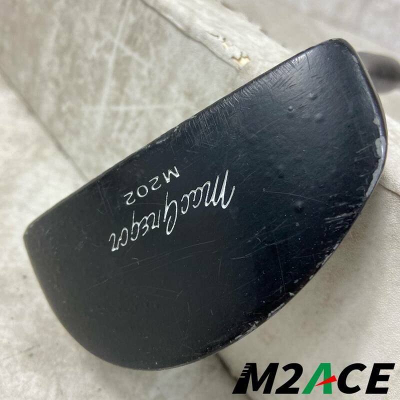 MacGregar　マグレガー　M202　LOW TWIST PRECISION MILLED　メンズゴルフ　パター　約34インチ　マレット型　右利き用　ビンテージ