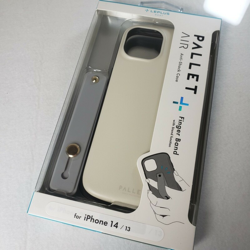 iPhone13 iPhone14. 耐衝撃ハイブリッドケース ホワイトベージュ 0413