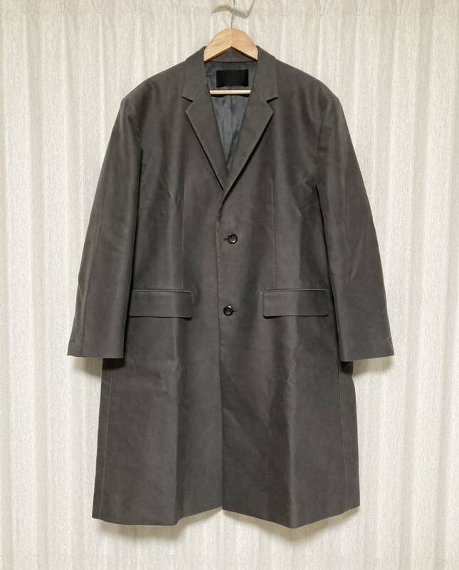 [th products by Taro Horiuchi] 21SS 定132,000 Chesterfield Coat オーバーサイズ チェスターフィールドコート 1 グレー タロウホリウチ