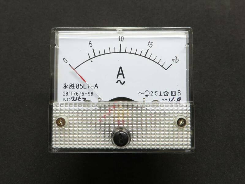 AC20A アナログ電流計 パネルメーター