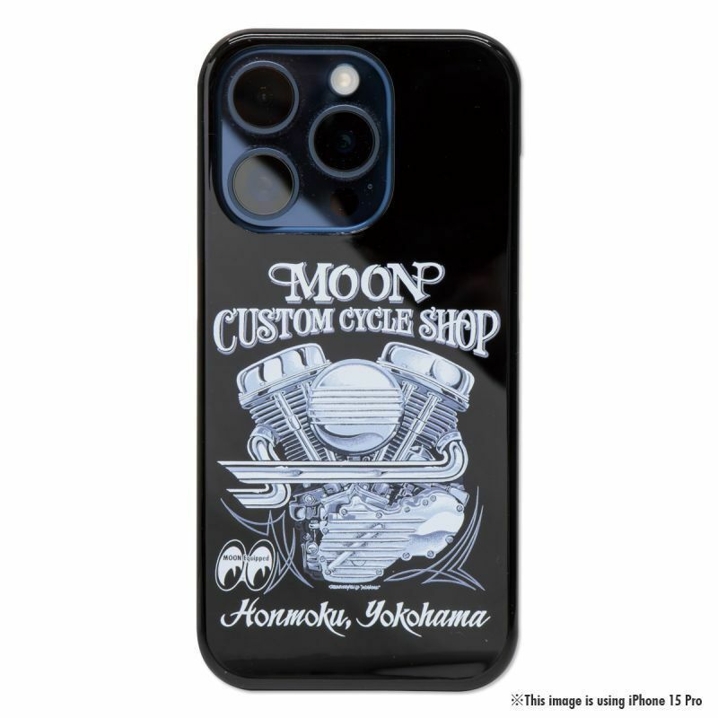 MOON Custom Cycle Shop パンヘッド iPhone 15 ハードケース [MQG208-15]