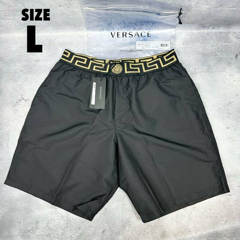 新品 Versace スイムハーフパンツ 水着 ヴェルサーチ L