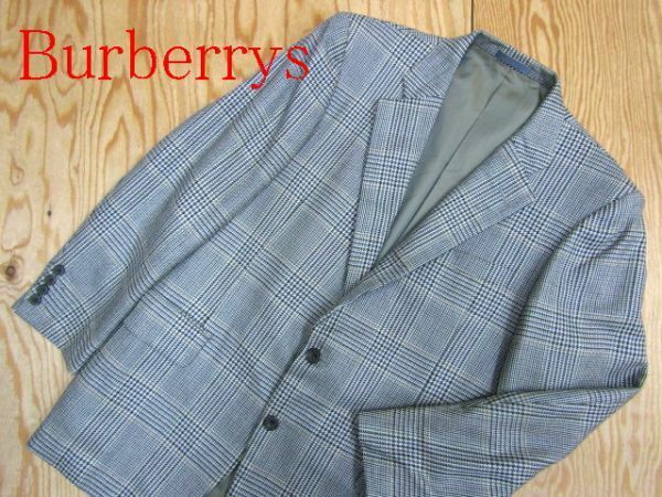 ★バーバリー BURBERRY★メンズ テーラードデザイン シルク混 チェックツイードジャケット★R60225050A