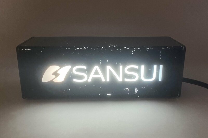 [TE0780] SANSUI(サンスイ) 電飾ディスプレイ 看板 店舗ディスプレイ 動作品 中古 小型 ①