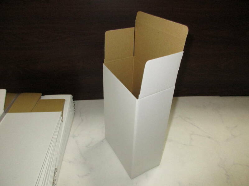 ダンボール箱 16×9.5×26 60サイズ 白段ボール箱 10枚 折り畳み式 梱包用 発送用 小物用 宅急便 梱包資材 未使用品