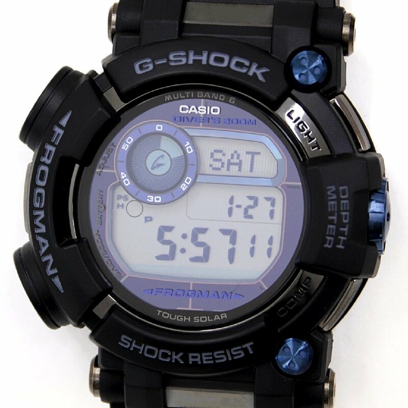 カシオ　G-SHOCK　Gショック　フロッグマン　GWF-D1000B-1JF　腕時計　電波ソーラー　クォーツ　メンズ　　新品同様品　