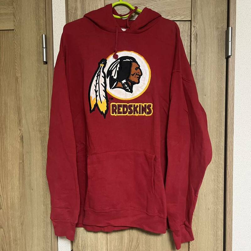 RedSkins NFL NUTMEG製　ヴィンテージ プルオーバー フーディー パーカー